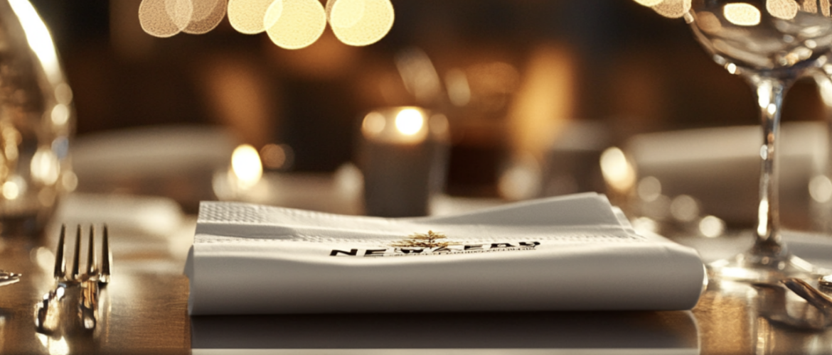 Bedruckte Servietten für Silvesterparty