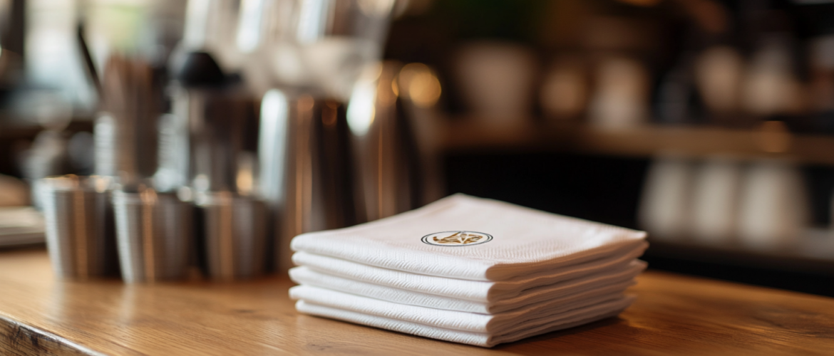 Bedruckte Servietten für Cafés